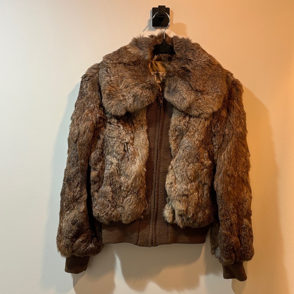 Luxurious Fur Teddy Jacket in Rich Brown